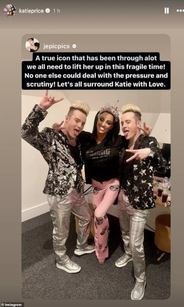 The X Factor stars jumped to their pal's defense, sharing a number of photos of the trio together, as well as a paragraph of text