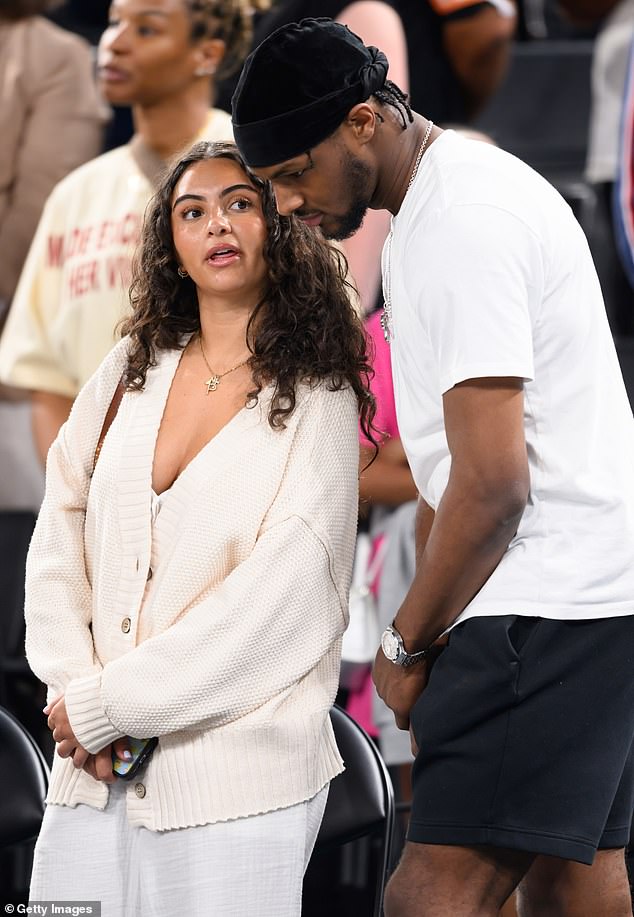 Salli Richardson's daughter was spotted sitting on the sidelines with the new Los Angeles Laker