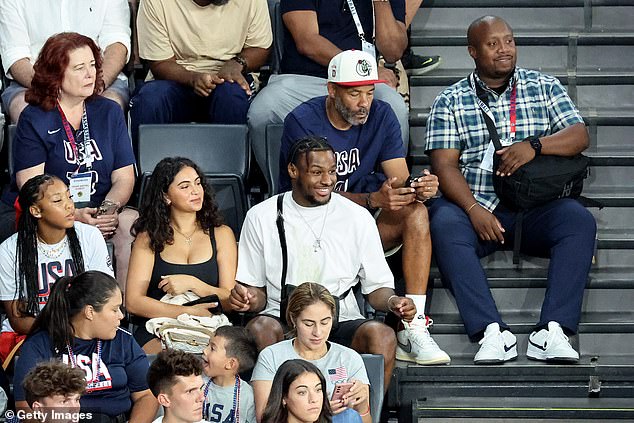 The couple attended two US basketball games at the 2024 Olympic Games this week