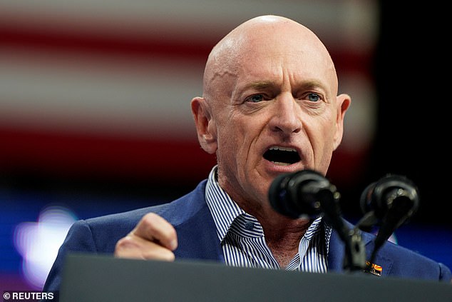 Arizona Senator Mark Kelly, a former NASA astronaut and Navy fighter pilot, slammed Trump as having 'zero respect for any of us who have worn the uniform'