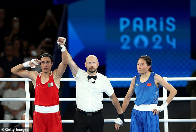 Gender-riot boxer Imane Khelif won a gold medal at the Olympic Games in Paris on Friday night