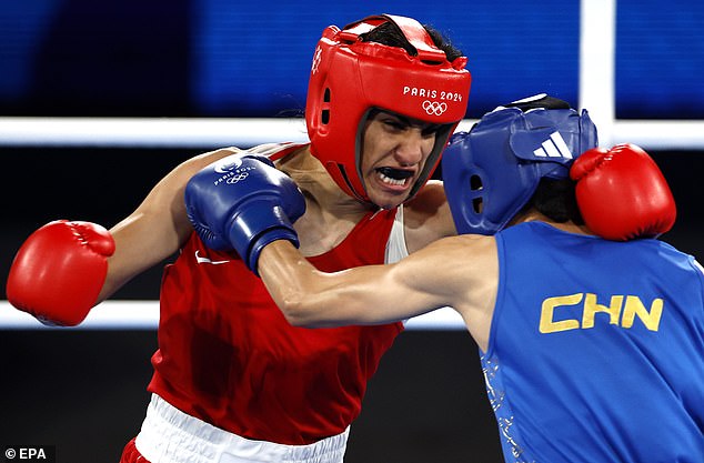 The Algerian defeated China's Yang Liu in the welterweight final at a packed Roland Garros to complete her controversial rise to top spot in which she did not lose a single round.