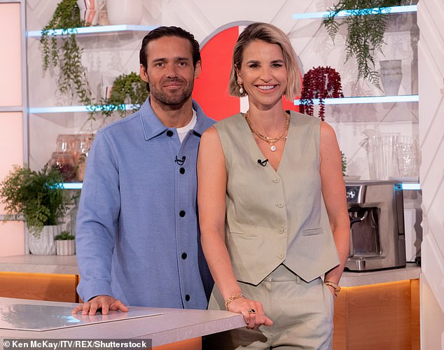 Spencer, 36, admitted on Heart Breakfast with JK and Kelly Brook on Tuesday that he misses his wife (pictured here) terribly (both pictured on Lorraine in April)