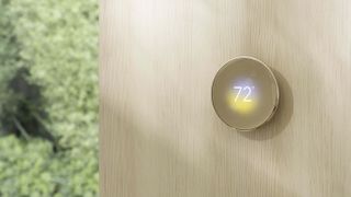 The Nest Learning Thermostat 4th Gen in Polished Gold