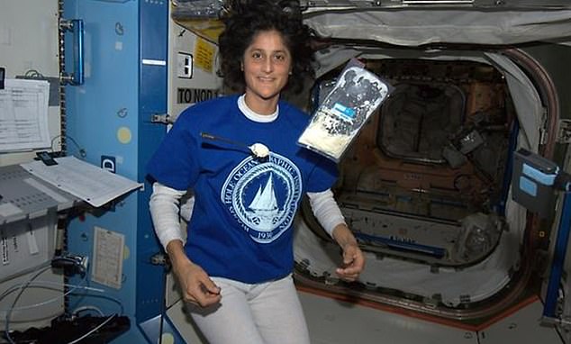 While waiting in space, Williams conducts science experiments, exercises several hours a day and provides educational content for schoolchildren