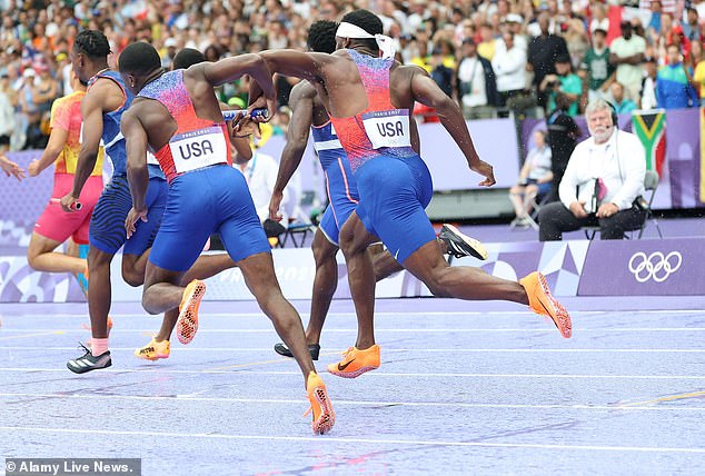 The US has not won a medal in the men's 4x100m relay since Athens 2004