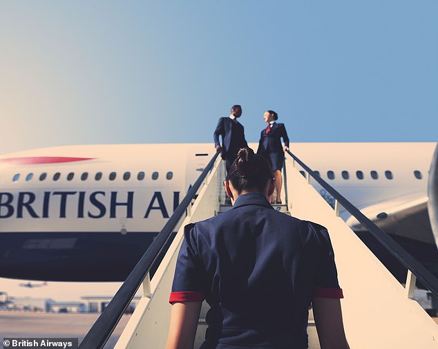 A British Airways flight attendant recommends asking about upgrades at check-in