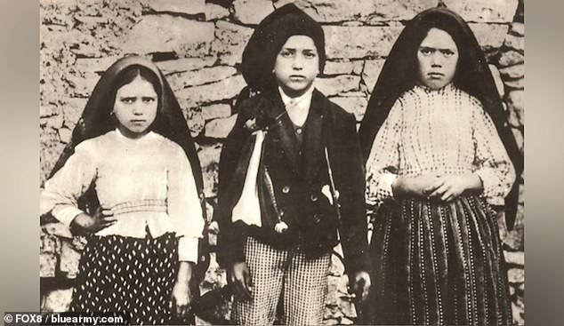 Her image was created under the careful instructions of a nun who spoke to shepherds who were said to have witnessed the miracle that affected her creation—three peasant children near the village of Fátima, Portugal, who were reportedly visited by Mary six times in 1917