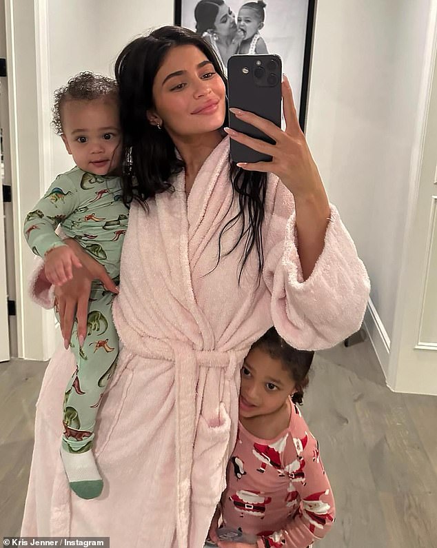 Mother of two Kylie shares her children with ex Travis Scott, 33