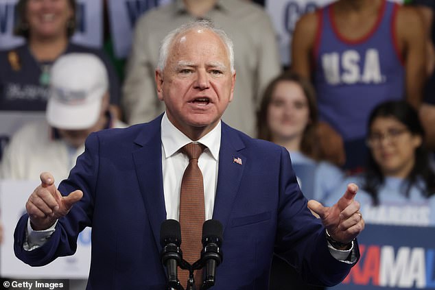 Governor Tim Walz, who Harris presented as her pick for vice president, has received high marks from Democrats