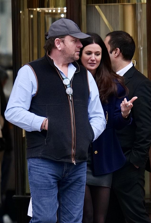 James went public with Kim in March when the couple went shopping together in London's Mayfair