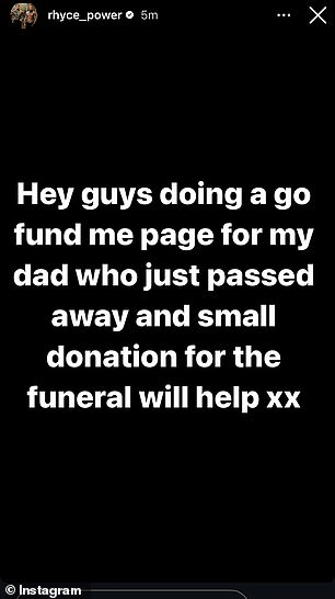 The GoFundMe page was set up by Michael West, her sister Eliza's partner, and is titled 'In Memory Of Ezy Halls'