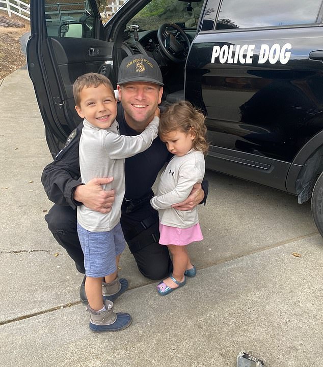 Heroic Wiese has two children of his own and was named Officer Of The Year for the San Diego Police Department in 2019