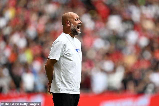 Pep Guardiola opted for a youthful team at Wembley with four youth players in the starting line-up