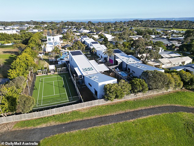 Originally consisting of nine dilapidated huts, the Nine team bought the resort in October last year for $9.5 million after their first choice for a location in Daylesford fell through.