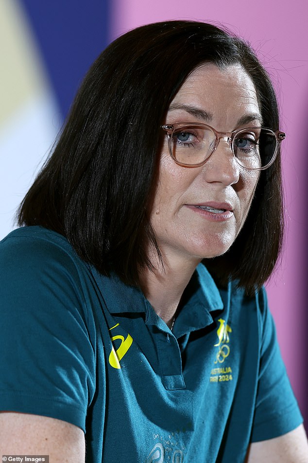 Australian chef de mission in Paris, Anna Meares (pictured), said criticism of Raygun was the same kind of misogynistic insults that have been directed at female athletes for generations