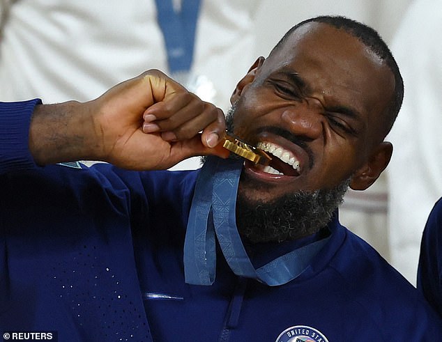 LeBron James was named MVP of the men's basketball tournament for his play in France