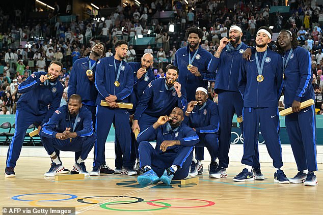 The US men's basketball team has now won gold at the Olympics five times in a row