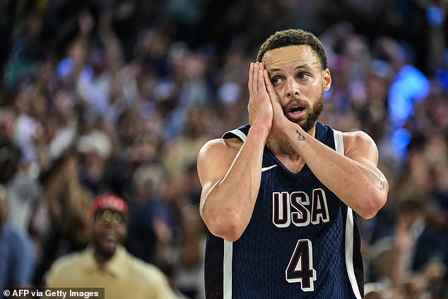 Stephen Curry celebrated his 'night night' party after taking a stab at France