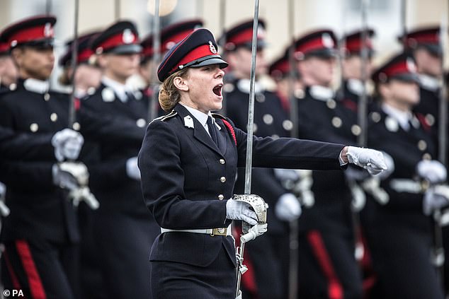 Women hoping to serve in infantry units - known as close combat roles - are more likely to sustain injuries than men, a study has found (archive photo)