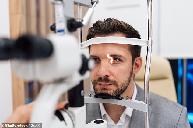 Glaucoma affects more than 700,000 people in the UK, most of whom are over 70. Pictured: Stock photo