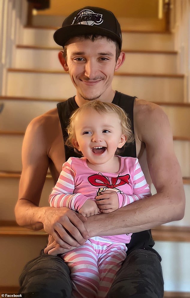 Thomas grabbed his niece Danni (pictured with her own father) and threw her out of the way