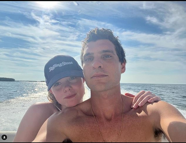 As recently as April, Gus shared his own rare photo of the couple on Instagram as a tribute to Fanning for his 26th birthday.