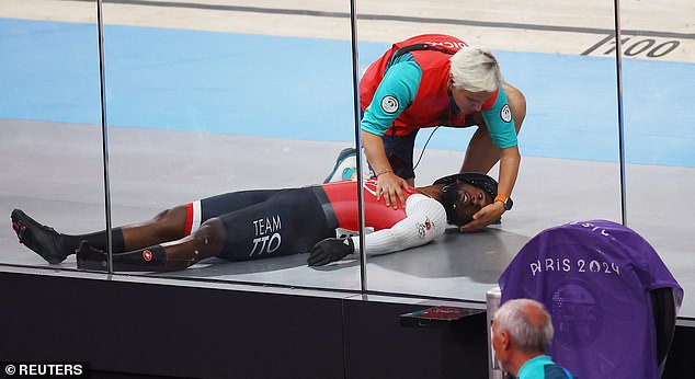 Concerns were high for Browne, 30, as he lay on the court while medical staff checked him