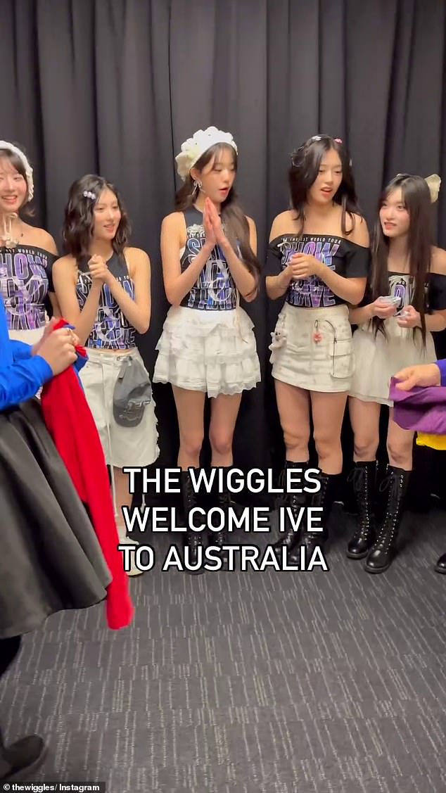 The Wiggles hinted at a future collaboration with the After Like hitmakers by captioning the clip: 'Our next single is going to blow everyone'