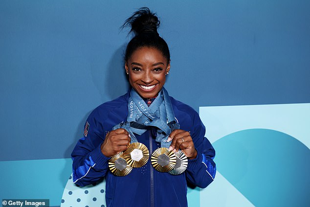 But it's unclear whether gymnast Simone Biles will make it to California