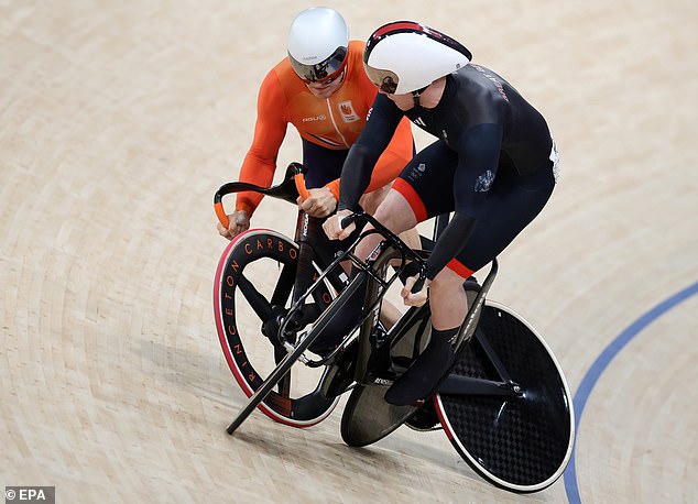 Some have seen the clash as retaliation after Jack Carlin was accused of 'rugby on wheels' by the Dutch for a manoeuvre against Jeffrey Hoogland in the individual sprint