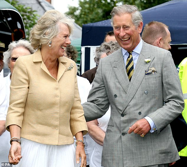 A giggling Camilla and Charles have the biggest smiles on their faces during a game of bowling in Bromham, Wiltshire in 2020. The couple had just reunited after Camilla was forced to self-isolate on the Balmoral estate