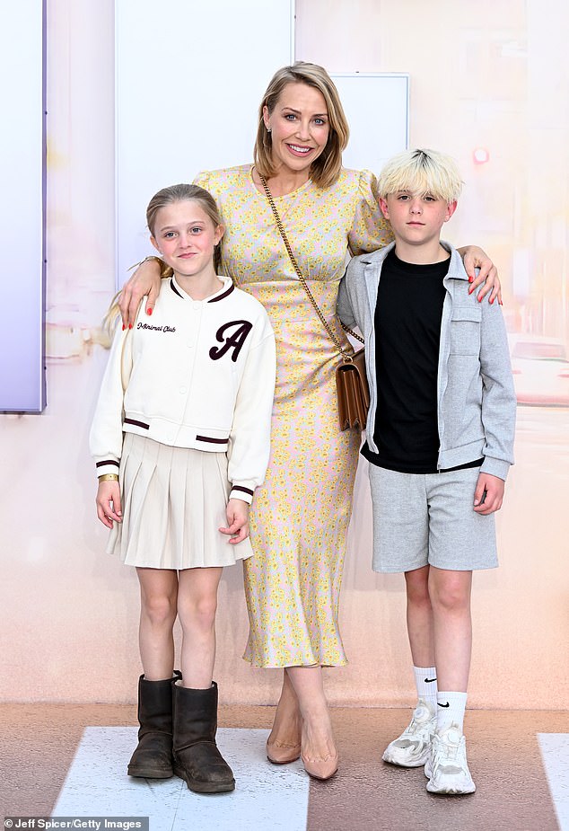 Laura has children Rocco, 10, and Tahlia, eight, with her ex-husband (pictured in May 2024)