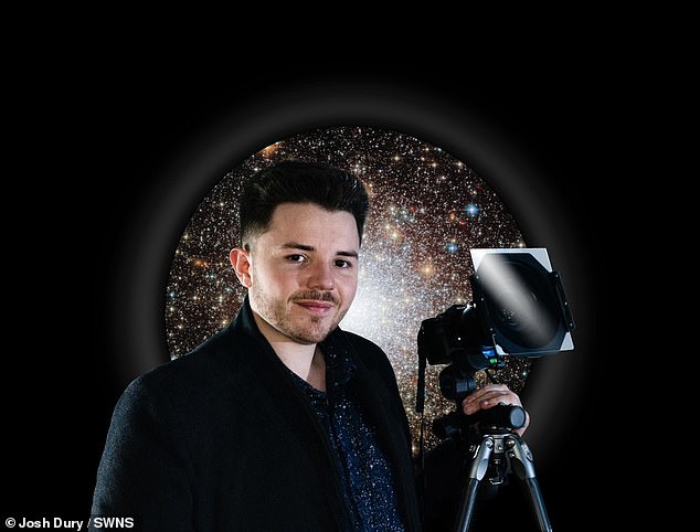 The photo was taken by astrophotographer Josh Drury (pictured)