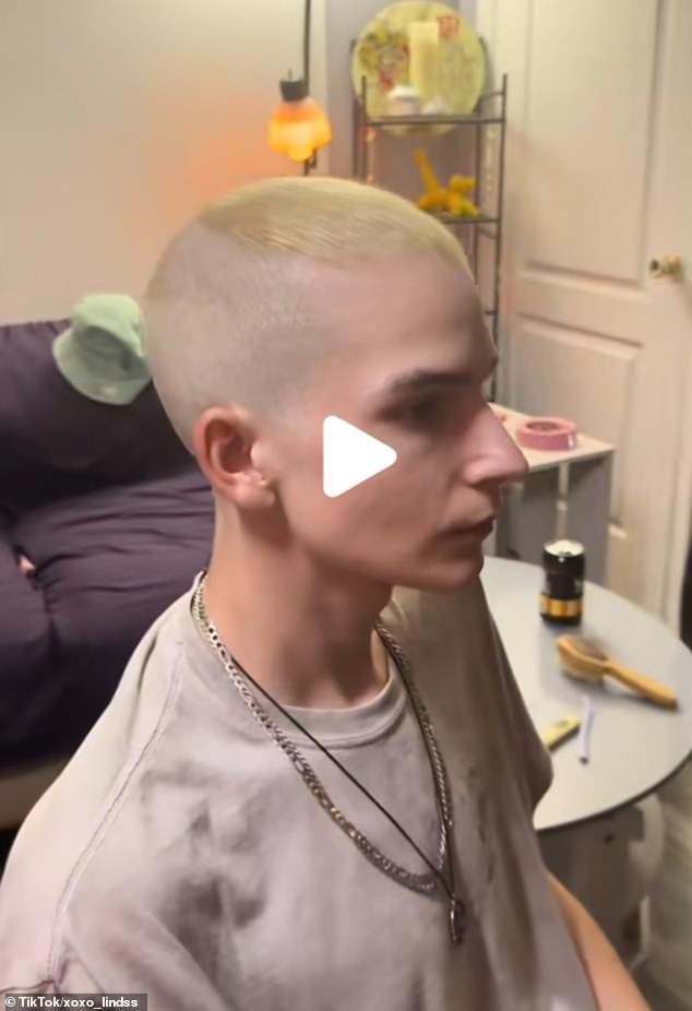 The boy, who has worn a bucket hat every day since high school to hide his significant hair loss, seemed thrilled with his new haircut, as did the 6.7 million people who watched the video