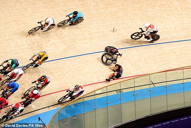 1723380896 88 Team GB star Jack Carlin is treated by medics after