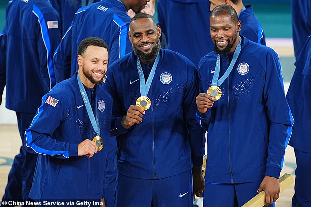 Together with Steph Curry, Kevin Durant and other stars, the Americans won gold in Paris