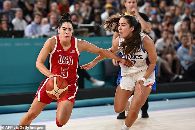 Kelsey Plum also helped the US to a fifth straight double Olympic win