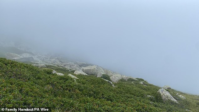 His daughter said he had sent photos of the local landscape before he disappeared, showing clouds coming over a mountain and the caption 