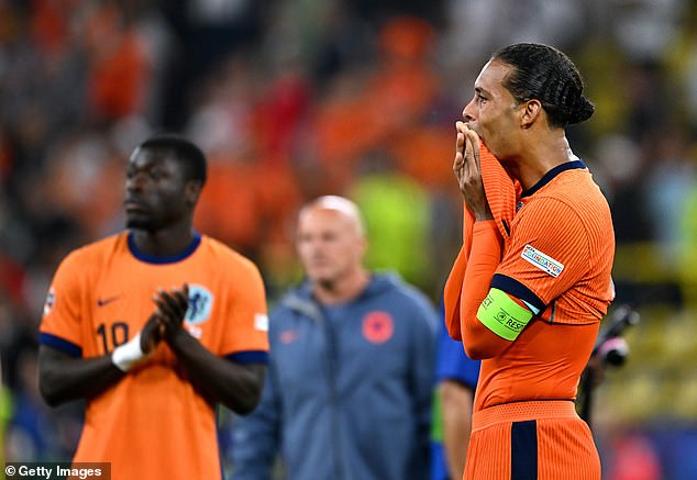 Van Dijk said it hurt him deeply to lose the European Championship semi-final against England last month