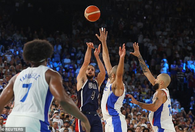 Curry scored 24 points against France to help Team USA win gold medals on Saturday