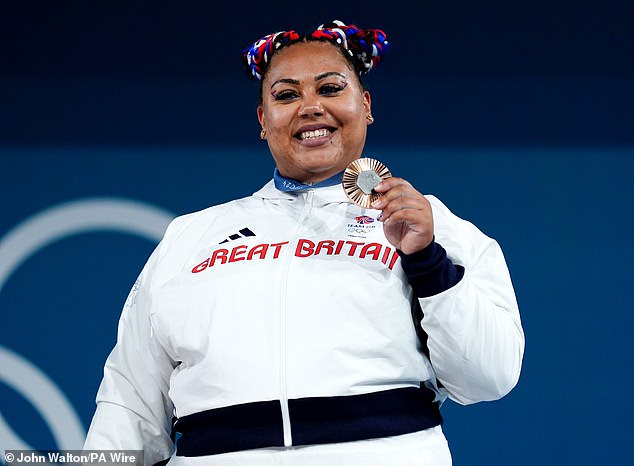 Weightlifter Emily Campbell also took bronze with a personal best of 288kg