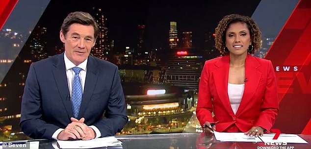 Karina Cavalho co-presents the 6pm weekend news with Mike Amor - replacing Maddern