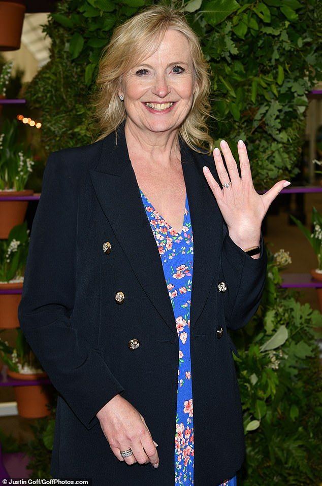 She and Steve first announced their engagement in May 2022, with Carol proudly showing off her diamond ring at the Chelsea Flower Show