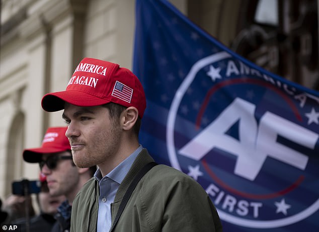 Nick Fuentes, a white supremacist and Holocaust denier, dined with former President Donald Trump at Mar-a-Lago in Florida in 2022