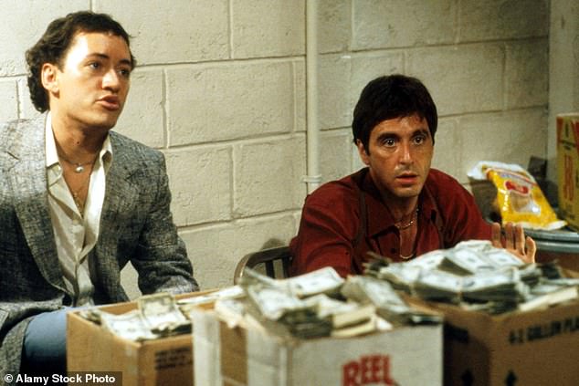 Salazar's character Chi Chi was portrayed alongside Pacino's Tony Montana in the 1983 crime film during a scene where the crime boss was caught laundering money