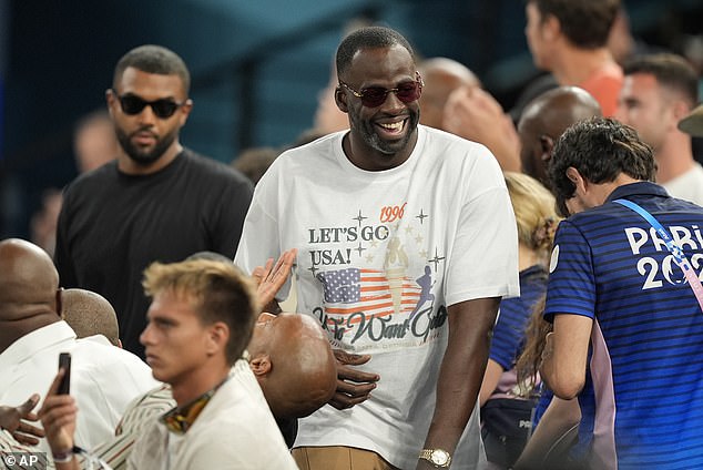 Draymond Green was also in Paris to cheer on his teammate Stephen Curry