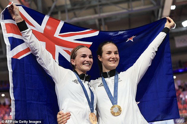 It comes after the Kiwis enjoyed their best Olympic Games to date, including gold and bronze in women's track cycling for Ellesse Andrews (right) and Ally Wollaston