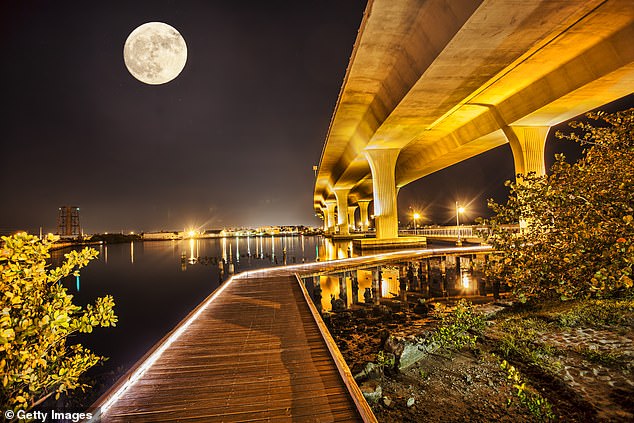 The city's riverwalk offers views of the beach for those who prefer to keep their feet dry