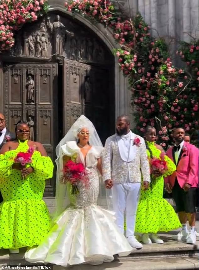 But the couple had their sights set on New York's iconic St. Patrick's Cathedral for $150,000